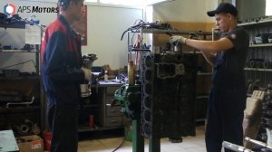 Сборка Cummins 6ISBe. Установка поршней.