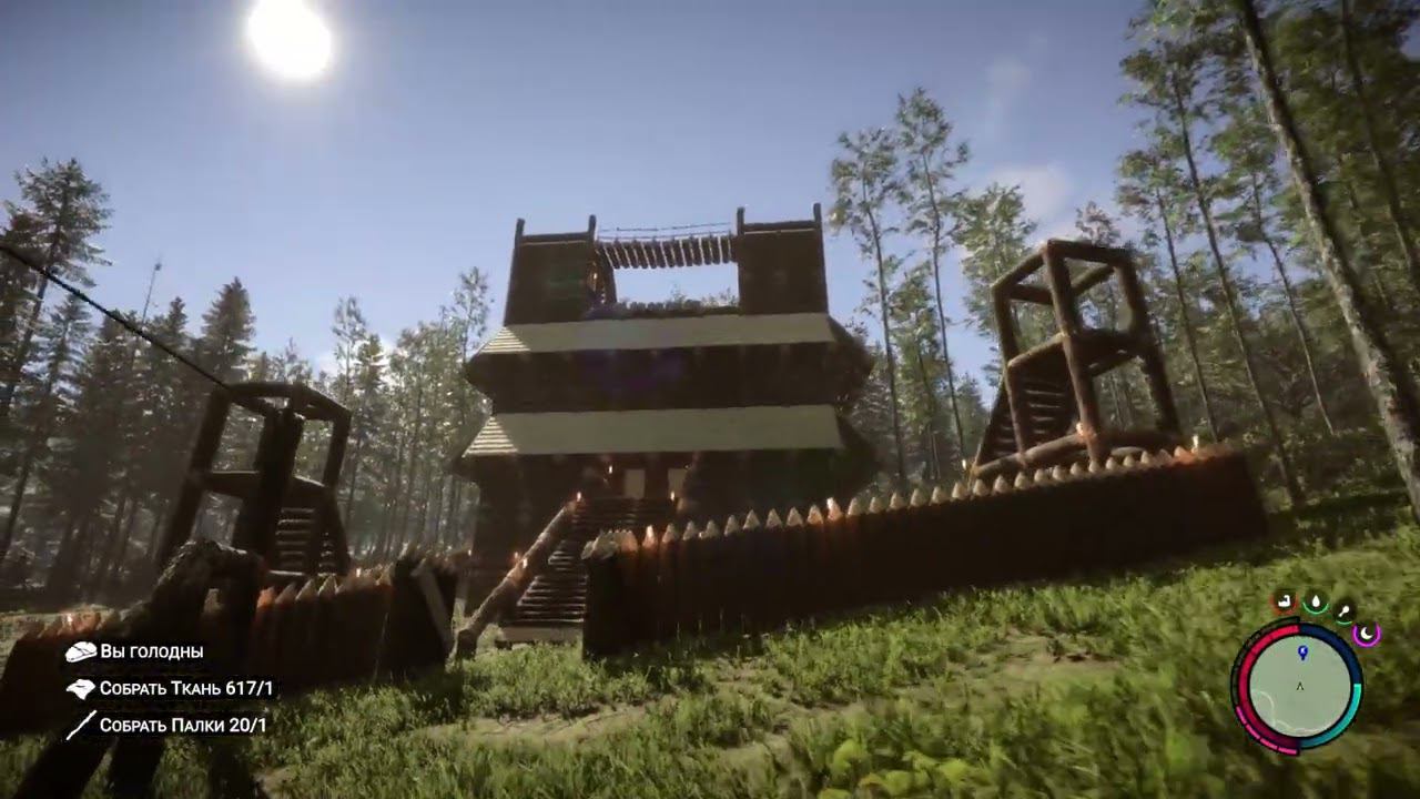 Sons Of The Forest мега постройка базы замок соло смотреть онлайн