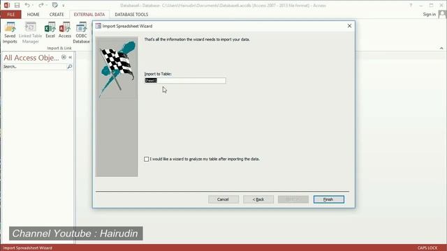TUTORIAL MS ACCESS: Tips Cara Mudah Import Data Dari Ms EXCEL Bagi Pemula смотреть онлайн