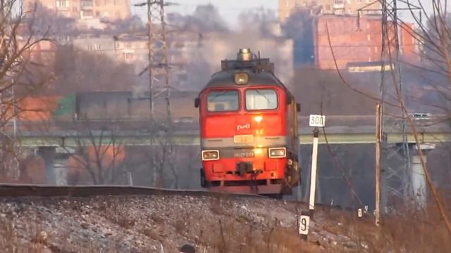 2М62у-0128 на перегоне Тула-3 - Криволучье МСК ж.д смотреть онлайн
