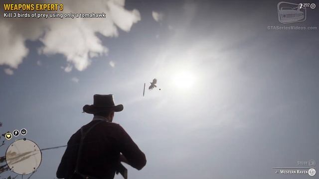 Red Dead Redemption 2 Weapons Expert Challenge #3 Guide - Kill 3 birds of prey using only a tomahaw смотреть онлайн