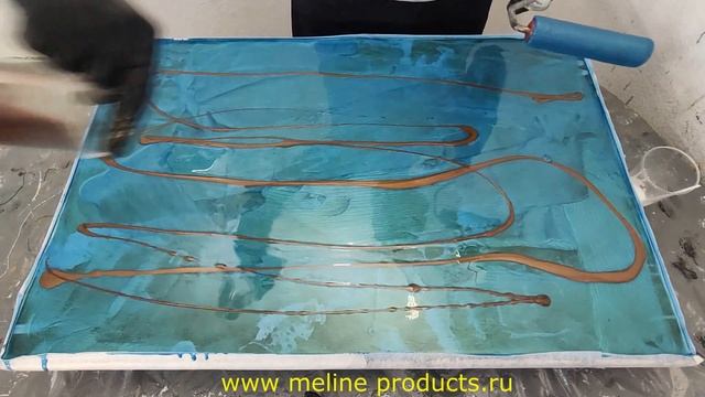 Расход эпоксидной смолы Metally Epoxy 3:1. Гладкость и глянцевость при минимальном расходе.
