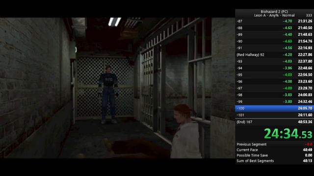 Resident Evil 2 Leon A (PC) PB 48:52 смотреть онлайн
