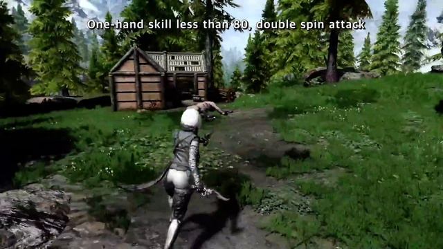 SKYRIM Smooth Jump Attack Animation 2.0 смотреть онлайн