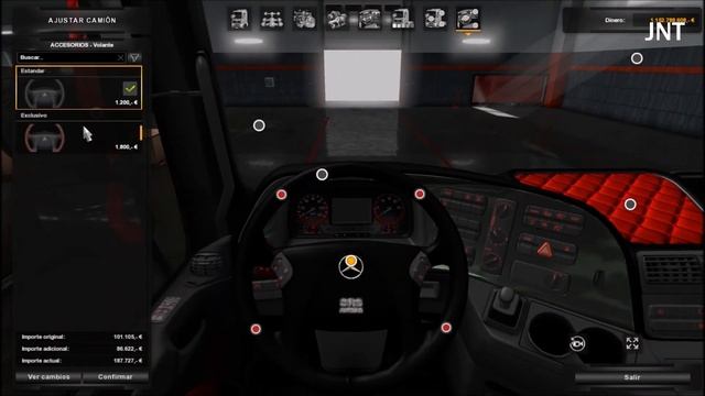 [1.34] Euro Truck Simulator 2 | Mercedes Actros MP3 Black Red Interior | Mods смотреть онлайн