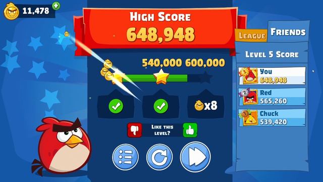 Angry Birds Friends. Tournament (27.07.2023). All levels 3 stars. Passage from Sergey Fetisov смотреть онлайн