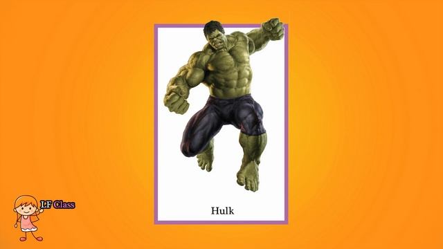 [Flashcards for kids - Super Heroes] Kids learn/study English || Free flashcards for kindergarten смотреть онлайн