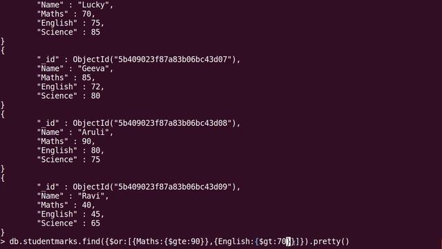6.7 - Find the documents using OR condition in MongoDb смотреть онлайн
