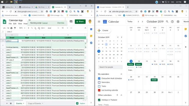 Export Google Sheets to Google Calendar смотреть онлайн