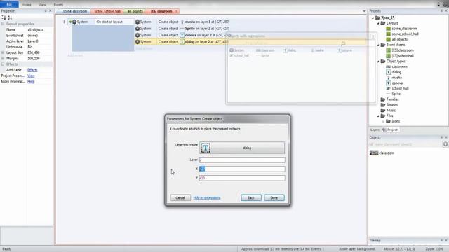 №1 [Construct 2] Визуальная новелла с нуля (Диалоги персонажей и TextBox)