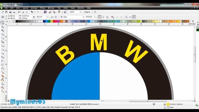 Corel Draw Tutorials - BMW Logo Design смотреть онлайн