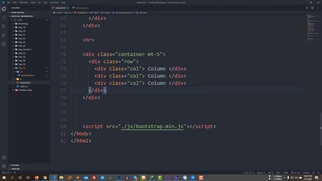 Day 30 Bootstrap 5, Part 3 Details about Bootstrap Layout, grid & column смотреть онлайн