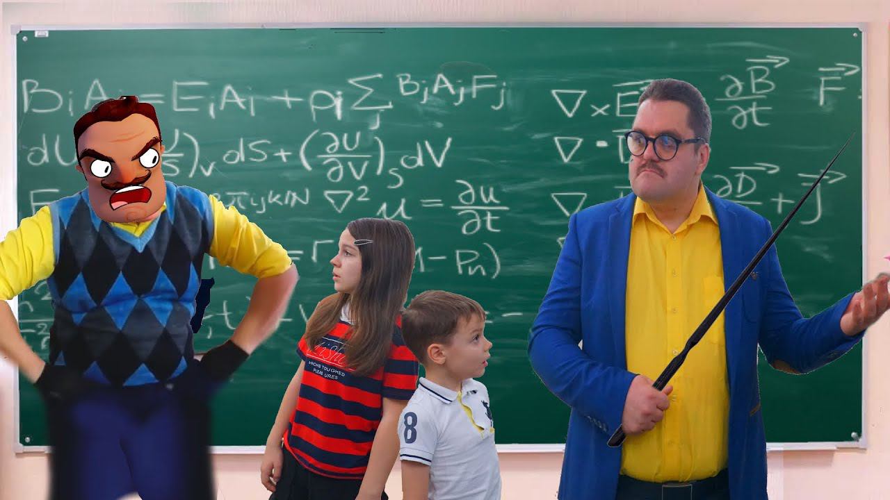 Hello Neighbor Сосед стал Злым Учителем или Пранк над учителем смотреть онлайн