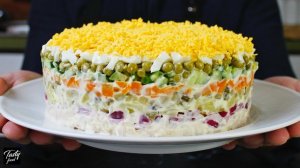 Салат «Оливье» Вкусный Домашний Рецепт!
