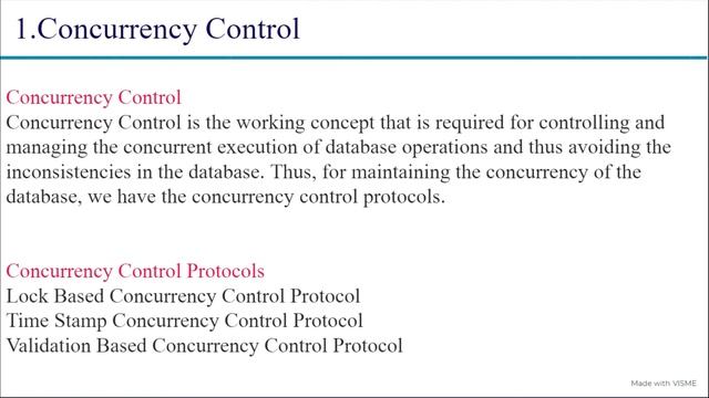 Concurrency Control смотреть онлайн