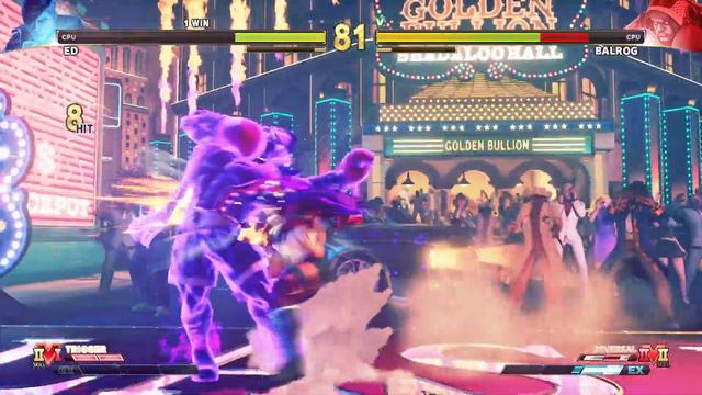 Street Fighter V | CPU vs CPU | Balrog vs Ed смотреть онлайн