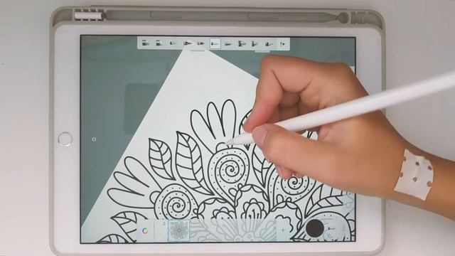 ЦВЕТОЧНАЯ МАНДАЛА НА IPAD 2019 l ПРОЦЕСС РИСОВАНИЯ смотреть онлайн