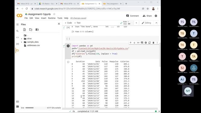 SPPU: TE: Data Science and Big Data Analytics Laboratory : Assignment 1 : Data Cleaning смотреть онлайн