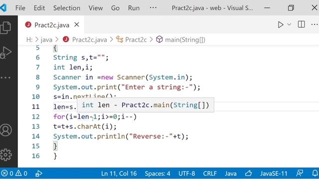 Program to Reverse A String in Java | Java Tutorial For Beginners смотреть онлайн