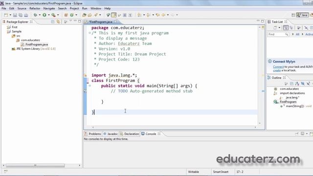 Java Programming Tutorial - 4 Basic Java Program - Hello World! смотреть онлайн