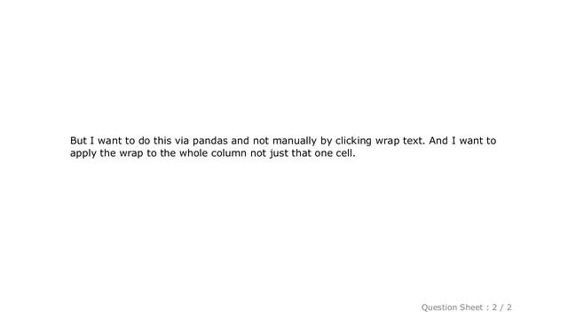 Pandas : How to wrap text for an entire column using pandas? смотреть онлайн