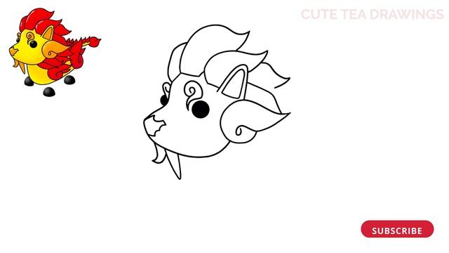How To Draw Guardian Lion Adopt Me Pet | Roblox Lunar New Year 2021 | Step By Step Drawing Tutorial смотреть онлайн