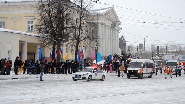 олимпийский огонь в городе Нижний Тагил смотреть онлайн