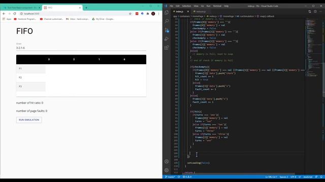 FIFO | First in first out simulation using Reactjs + Boilerplate + Material UI | Simulation | Part смотреть онлайн