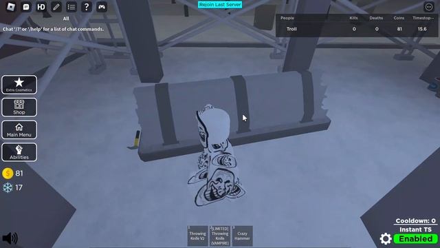 How to get crazy hammer in JoJo: Timestop Battlegrounds смотреть онлайн