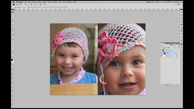 Делаем коллаж из двух фотографий