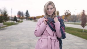 Платок из шерстяной разреженной ткани, с подрубкой "Весенняя фантазия", вид 14