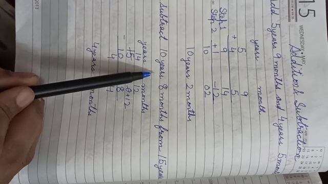 Addition and subtraction of years and months смотреть онлайн