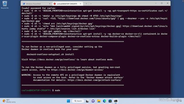 2.6_Installing Docker within WSL - Docker Essential Training смотреть онлайн