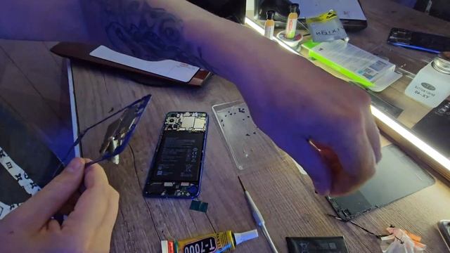 Replace Battery Honor 20   Замена батареи Хонор 20