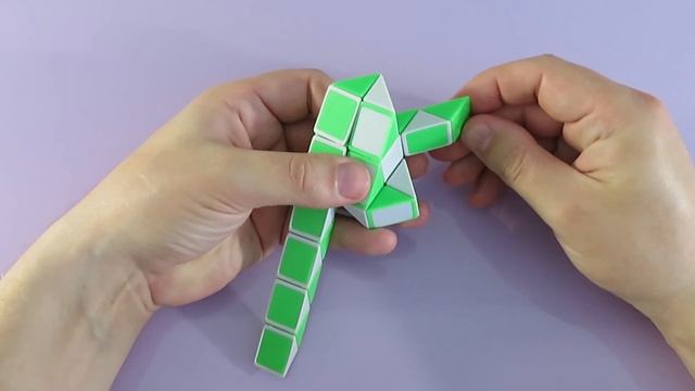 ЛЯГУШКА ? из змейки Рубика - схема сборки. Фигура № 74 смотреть онлайн