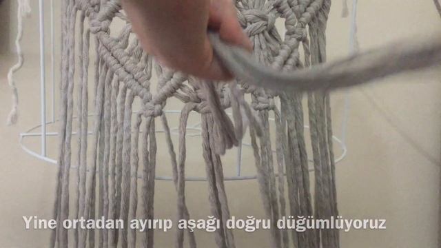 YAPAMAYAN KALMAYACAK❗️ MAKROME AVİZE//EASY MAKROME CHANDELIER MAKING