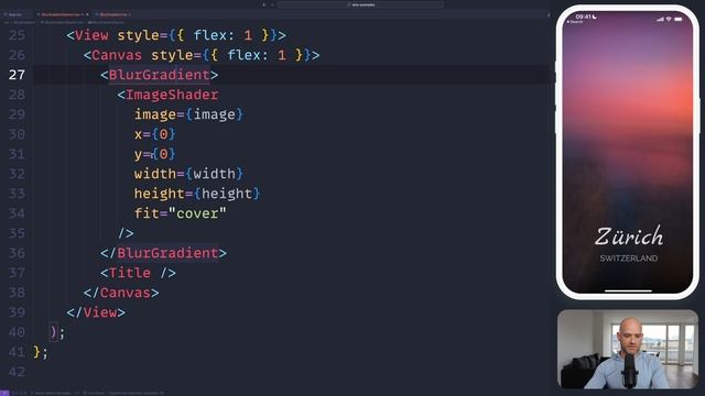 Experimental Blur Gradient in React Native смотреть онлайн