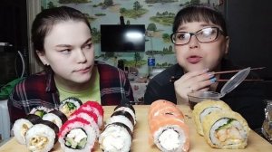 Мукбанг | Суши, роллы | MUKBANG | Sushi, rolls
