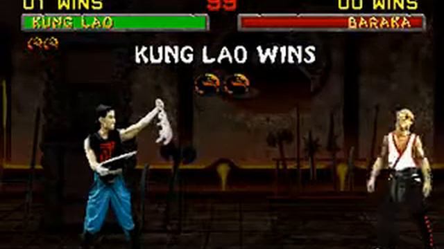 Бесплатные игры онлайн Mortal Kombat II Friendship Kung Lao смотреть онлайн