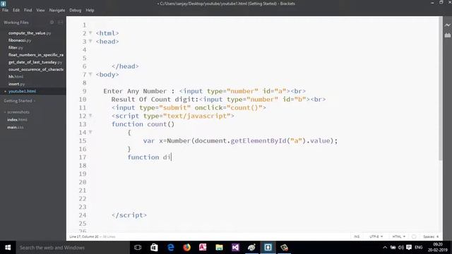 JavaScript Program to Count Digits of a Number Using Recursion(Hindi) смотреть онлайн