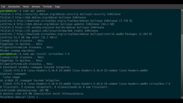 Virtualbox telepítése parancssorból Debian 11 -re смотреть онлайн