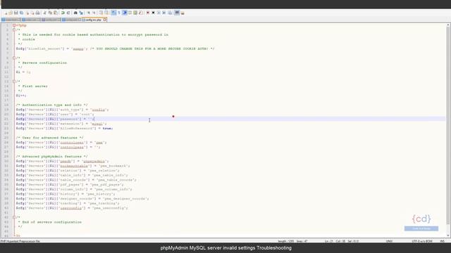 Cannot connect invalid settings error | XAMPP Phpmyadmin Troubleshooting смотреть онлайн