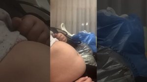 Объелась. Играю с животиком