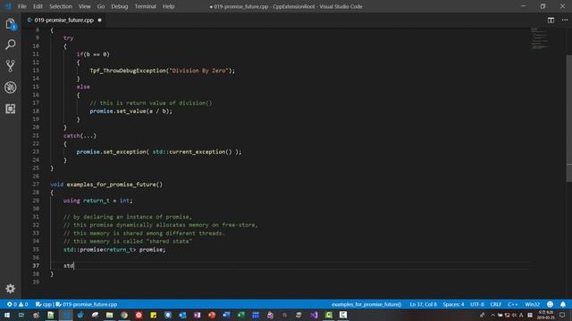 C++2a Standard: (Threading 06) std::promise, std::future, shared state (019) смотреть онлайн