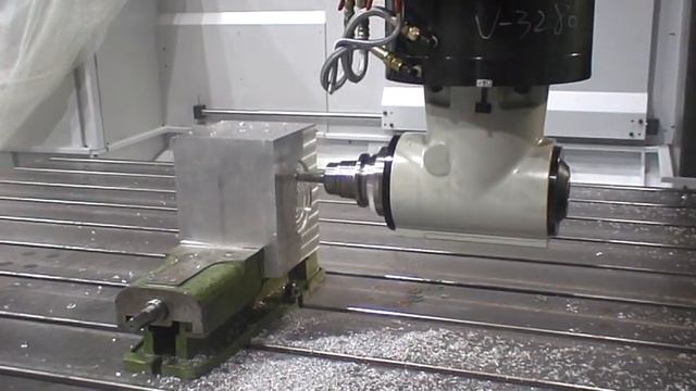 Portalfräsmaschine / double column machining center: MACHINING BY ANGULAR HEAD+END MILL смотреть онлайн