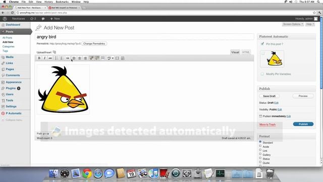 Pinterest Automatic Pin Wordpress Plugin смотреть онлайн