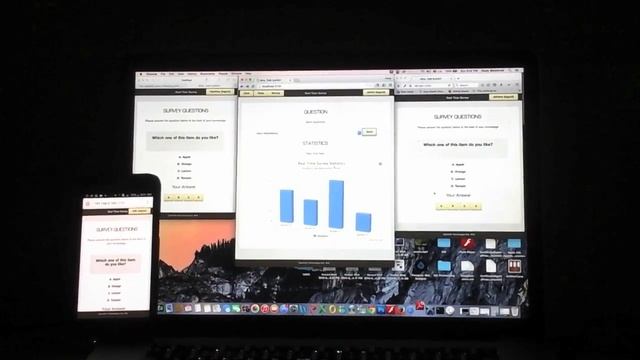 Real Time Survey Demo Using Nodejs + Socket.io + Mysql смотреть онлайн