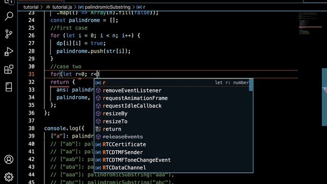 JavaScript Palindrome interview question: find all the palindromic substrings смотреть онлайн