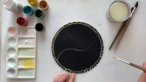 Декоративная тарелка своими руками. Рисуем декоративную тарелку с рябиной. Урок рисования. Роспись