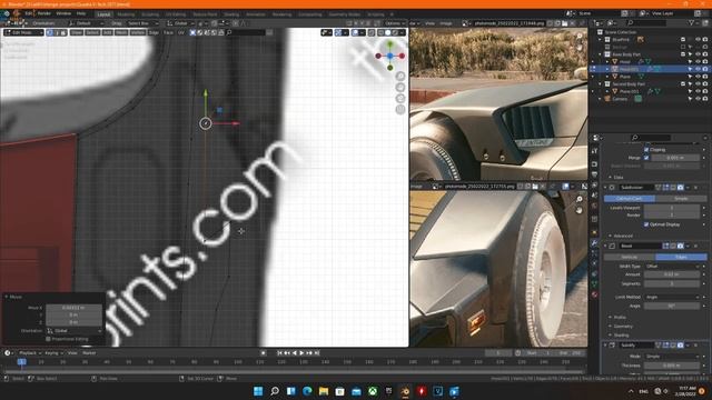 Quadra Turbo R-740 From CyberPunk2077 | 3D Car Modeling Timelapse | Blender 2.9 | Part 1 смотреть онлайн